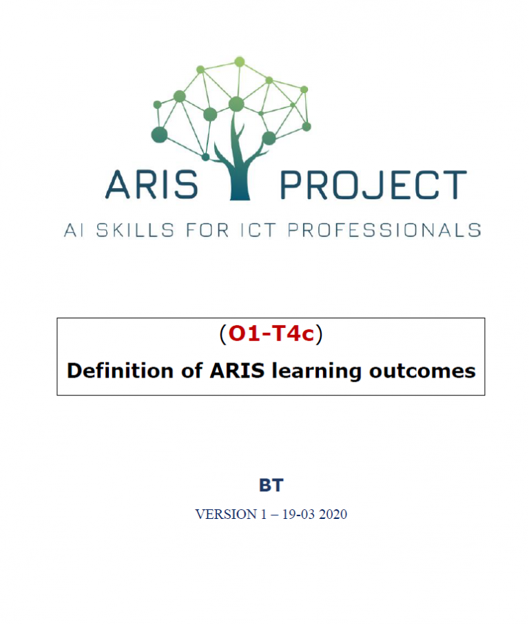 Intellectual outputs – ARIS project